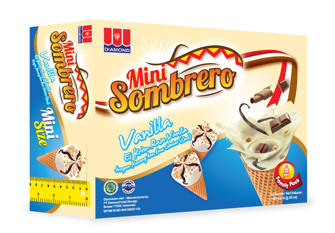 Mini Sombrero Ice Cream Vanilla